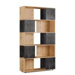 Стеллаж полки для книг и декора для дома LA-0002 от Moreli (Морели) Аппалачи/Бетон Темный