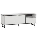 Тумба под телевизор с дверцей и ящиком F-0007 от Moreli (Морели) Белый