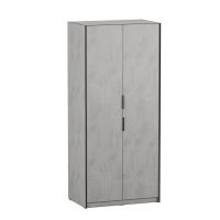 Распашный шкаф с трубой для одежды Moreli (Морели) F-0012 Бетон Тефра