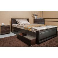 Ліжко односпальне Олімп Марго фільонка з ящиками