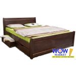 Кровать двуспальная 180х200 (190) см Олимп Сити с филенкой и ящиками