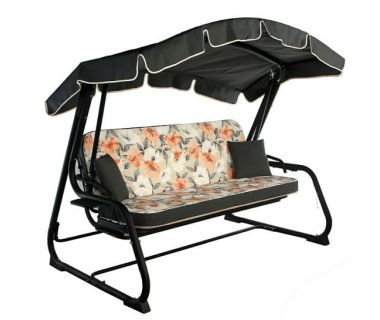 Садова диван-гойдалка MALTA (Мальта) лонета Меджик Аранча, тексилк 657-497