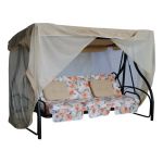 Садовая диван-качалка MONTREAL лонета Меджик Аранча/тексилк FL-751/737 с сеткой