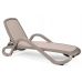 Лежак шезлонг пляжный Alfa серо-бежевый в интернет-магазине "Мебли Даром"