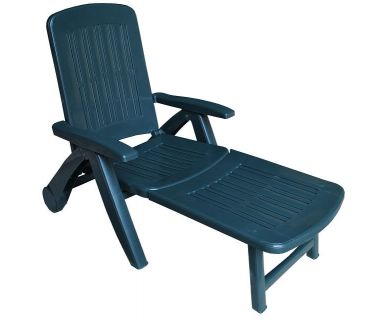 Лежак шезлонг пляжный Cancun зеленый