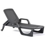 Лежак шезлонг пляжний Nilo антрацит
