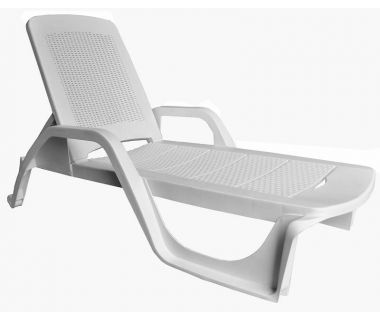 Лежак шезлонг пляжный Nilo белый