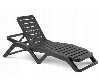 Лежак шезлонг пляжный Scirocco антрацит