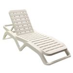 Лежак шезлонг пляжный Scirocco белый