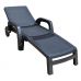 Лежак шезлонг пляжний Miami антрацит в інтернет магазині "Меблі Даром"