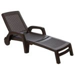 Лежак шезлонг пляжний Miami коричневий