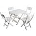 Набор мебели Camping белый 4 стула в интернет-магазине "Мебли Даром"