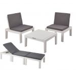 Набор-трансформер DUETTO bianco с подушками (лежак/2 кресла и столик)