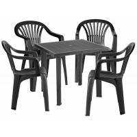 Набір садових меблів Fiocco антрацит