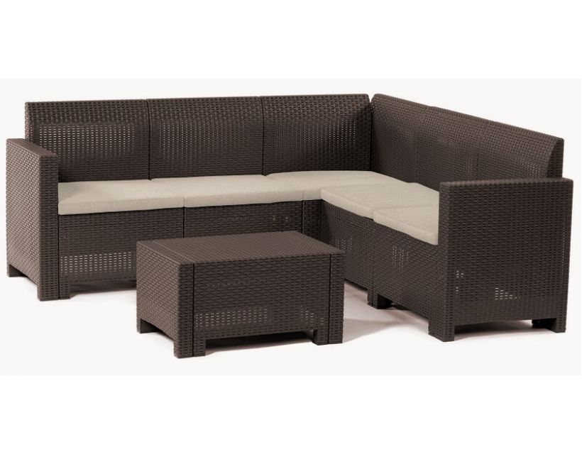 Набір садових меблів Nebraska Corner коричневий в інтернет магазині "Меблі Даром"