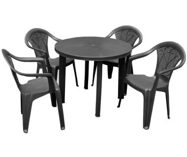 Набір садових меблів Tondo Altea антрацит