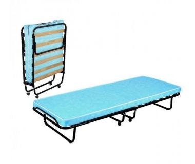 Раскладушка на 14-ти ламелях с матрасом