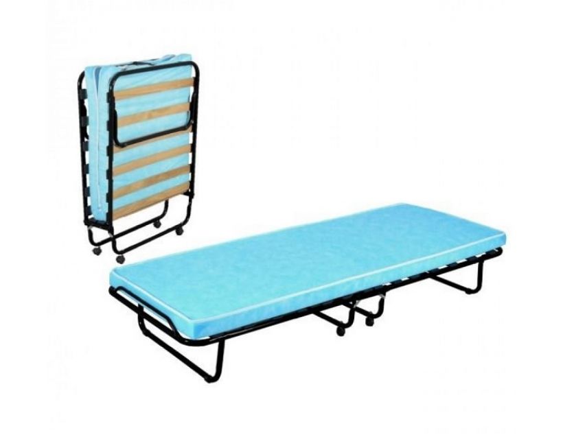 Розкладачка на 14-ти ламелях з матрацом