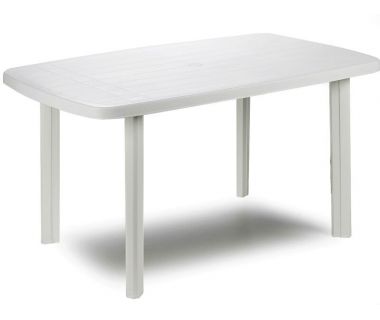 Стіл пластиковий Faro 137x85x72 см овальний білий