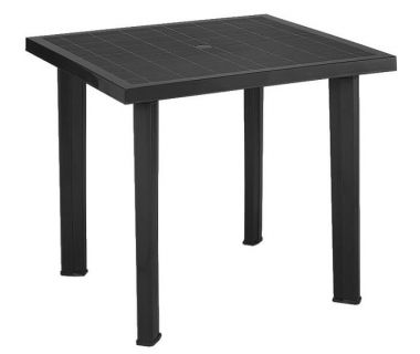 Стіл пластиковий Fiocco 75x80 см антрацит