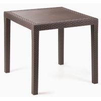 Стіл пластиковий King 79x79 см коричневий