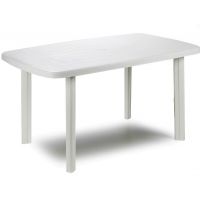 Стол пластиковый Faro 137x85x72 см овальный белый
