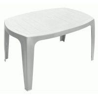 Стол журнальный пластиковый Kai 75x50 см белый