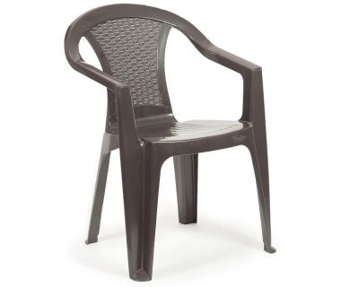 Кресло пластиковое Atlanta коричневое