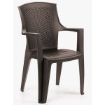 Крісло пластикове Eden коричневий