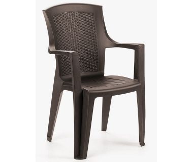 Крісло пластикове Eden коричневий