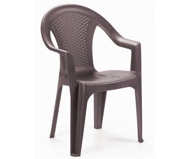 Кресло пластиковое Ischia коричневое