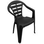 Кресло пластиковое Moyo антрацит