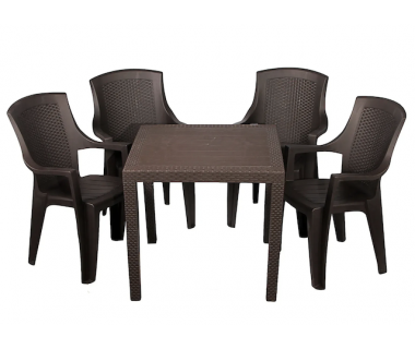 Набір садових меблів King Eden коричневий