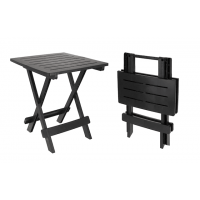 Стіл пластиковий ADIGE розкладний антрацит Стіл пластиковий ADIGE розкладний антрацит