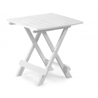 Стіл пластиковий ADIGE розкладний білий Стіл пластиковий ADIGE розкладний білий