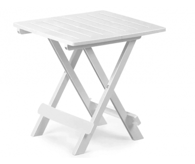Стіл пластиковий ADIGE розкладний білий