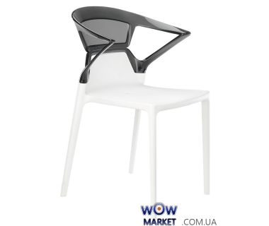 Кресло Ego-K 2484 белое сидение 01 верх прозрачно-дымчатый 38 Papatya (Турция) Кресло Ego-K 2484 белое сидение 01 верх прозрачно-дымчатый 38 Papatya (Турция)