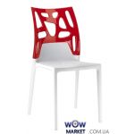 Стул Ego-Rock 2529 белое сидение 01 верх красный 44 Papatya (Турция)