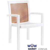 Кресло Вира 4492 белое 01 PAPATYA (Турция)