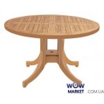 Стол круглый Дива диаметр 120см 4498 тик декорированный под дерево PAPATYA (Турция)