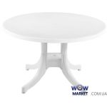 Стол круглый Фавори, диаметр 120см 4524 белый 01 PAPATYA (Турция)