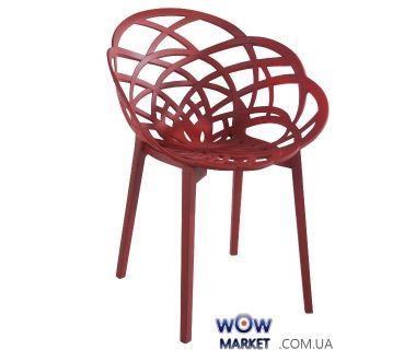 Кресло Flora Матовый красный 51с кирпич сидение, ножки 51с червоні Матовый кирпич 2313 Papatya (Турция)
