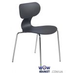 Стул ЮГО-S 22 антрацит хромированные ножки Papatya (Турция)