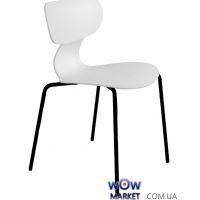 ЮГО-S 01 Белый стул,  ножки катафорез черный 2987 Papatya (Турция)