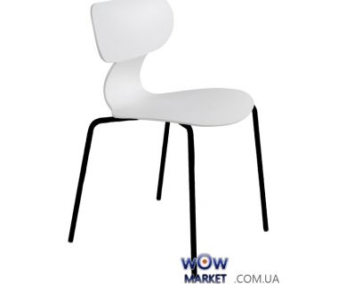 ЮГО-S 01 Белый стул, ножки катафорез черный 2987 Papatya (Турция) ЮГО-S 01 Белый стул, ножки катафорез черный 2987 Papatya (Турция)