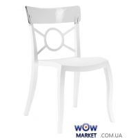 Стул Opera-S 2229 белое сидение 01 верх прозрачно-чистый 37 Papatya (Турция)