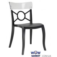 Стул Opera-S 2230 черное сидение 09 верх прозрачно-чистый 37 Papatya (Турция)