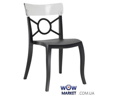 Стул Opera-S 2230 черное сидение 09 верх прозрачно-чистый 37 Papatya (Турция)