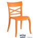 Стул Xsera-S 2215 оранжевый 72 Papatya (Турция) в интернет-магазине "Мебли Даром"