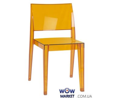 Стул Gyza 2253 прозрачный прозрачно-оранжевый 33 Papatya (Турция)
